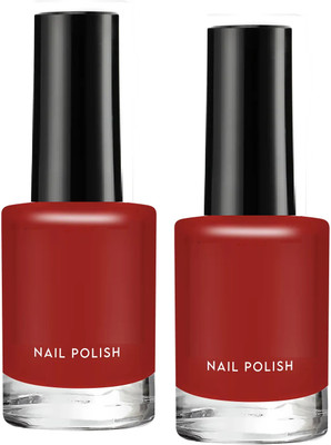 ADJD Combo Nail Polish with Glossy Gel Finish Long-Lasting Red Nail paint Red