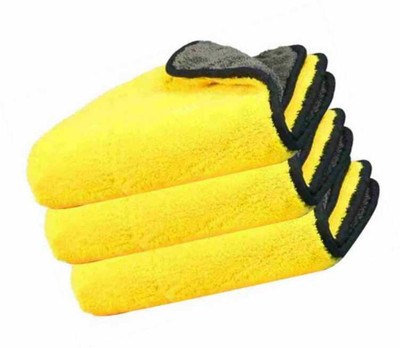 SNAN ICROFIBER CLOTH D38 PO3 13 Yellow Cloth Napkins(3 Sheets)