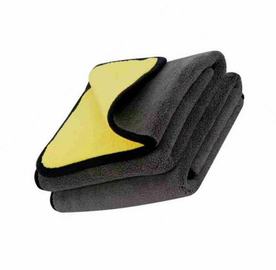 SNAN ICROFIBER CLOTH D104 PO2 9 YELLOW AND GREY Cloth Napkins(2 Sheets)