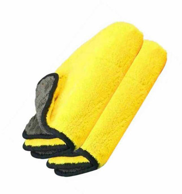 SNAN ICROFIBER CLOTH D57 PO2 4 YELLOW AND GREY Cloth Napkins(2 Sheets)