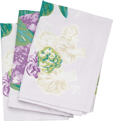 RATAN CART 24HFKT084 Purple Cloth Napkins(3 Sheets)