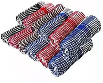Ninki Fresh Reusable Cotton Cleaning Cloth | Multipurpose Multicolor Cloth Napkins(12 Sheets)