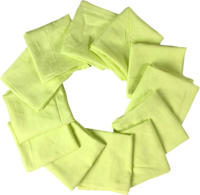 PRIDE APPAREL Small Voile Towel Green Cloth Napkins(12 Sheets)