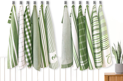 OASIS Multipurpose Green Combo Cloth Napkins(12 Sheets)