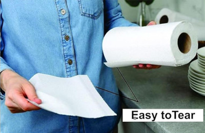Liftoff Ultra-Strong Kitchen Napkin Roll – 4 Ply, 100 Sheets White Paper Napkins(3 Sheets)