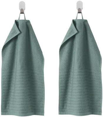 IKEA Digital Shoppy VÅGSJÖN Guest towel, grey-turquoise, 30x50 cm (2 PACK) grey-turquoise, Cloth Napkins(2 Sheets)