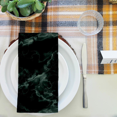 Artzfolio Green Table Napkin 16 x 16 inch (41 x 41 cms); SET OF 6 PCS Multicolor Cloth Napkins(6 Sheets)