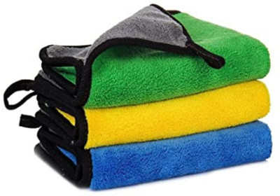 Shreejee Lint Free Dual Sided Vehicle, Glass & floor Cleaning Towel MCt30x1.262 Wet and Dry Microfiber Cleaning Cloth