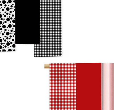 Feather Green FG-TWEL-KT-01 Multicolor Cloth Napkins(6 Sheets)