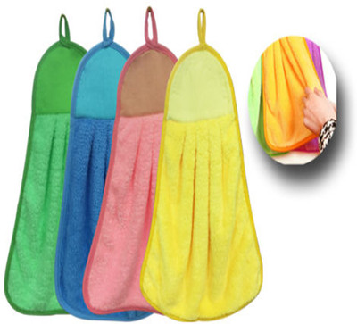 ADIYAL HANGING Dishcloth, Hangable Dish Washing Towels Quick Dry Towel Rag/Wipe Random Multicolor Cloth Napkins(4 Sheets)