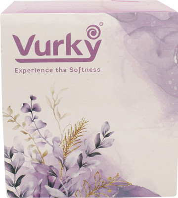 Vurky Cube Tissue – Pink | 100 Pulls | Soft, Stylish & Compact | Pack of 1 Pink Paper Napkins