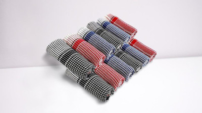 Ninki Fresh Hand towels,Kitchen Towels 12 NP12 Cloth Multicolor Cloth Napkins(12 Sheets)