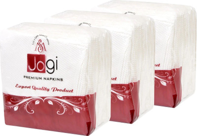 jogi pack of 3 White Paper Napkins(3 Sheets)