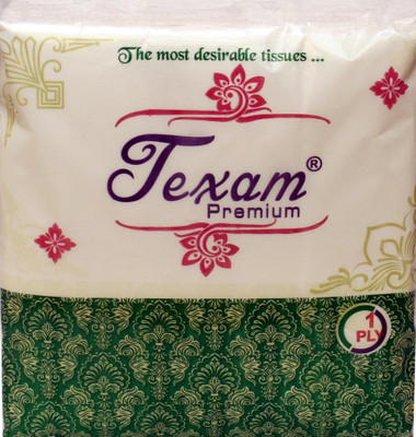 TEXAM Premium High Soft Quality tissue paper for kitchan -1 ply pack_4 400 sheets White Paper Napkins(4 Sheets)
