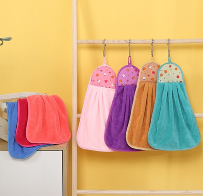 Stylewell Soft Microfiber Hanging Hand Towels For Kitchen & Wash Basin (PACK OF 4) Multicolor Cloth Napkins(4 Sheets)