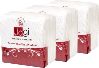 jogi pack of 3 White Paper Napkins(3 Sheets)