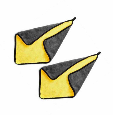 SNAN ICROFIBER CLOTH D60 PO2 7 YELLOW AND GREY Cloth Napkins(2 Sheets)