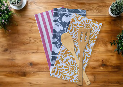 AKHVI NEW-TWL-03 Multicolor Cloth Napkins(3 Sheets)