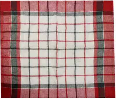 Ninki Fresh Kamalcheck pack of 6 Red Cloth Napkins(6 Sheets)