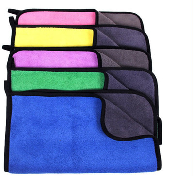 WebDealz Pack of 4 Heavy Double Sided Microfiber Cloth for Cleaning MCT30x4.61 Sponge Wipe(Regular)