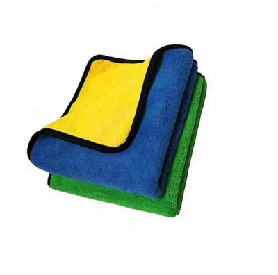 SNAN ICROFIBER CLOTH D115 PO2 3 YELLOW AND GREY Cloth Napkins(2 Sheets)