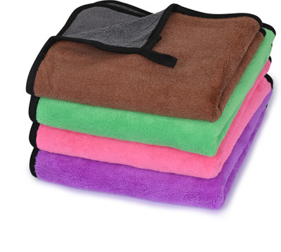 Shreejee Microfiber 400 GSM Hand, Sport, Face, Hair Towel(Pack of 4)