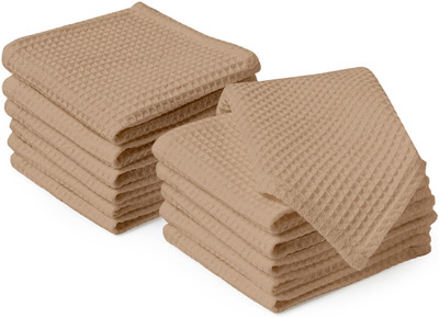 Encasa Homes Set of 12 Beige Dish Towel Beige Cloth Napkins(12 Sheets)