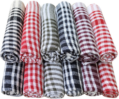 Feather Green KRR-01 Multicolor Cloth Napkins(12 Sheets)
