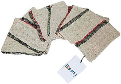 HOMESTIC by Kuber Industries Floor Wipes Cloth/Mops/Pocha Set of 6 Pcs (28 * 28 Inches), Multi Multicolor Cloth Napkins(6 Sheets)