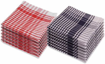 Prodrop Helping Hand Cleaning Cloth Multipurpose Kitchen Napkin Table Wipe Multicolor Cloth Napkins(12 Sheets)