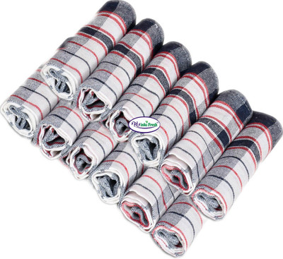 Prodrop NF multipurpose linen Multicolor Cloth Napkins(12 Sheets)