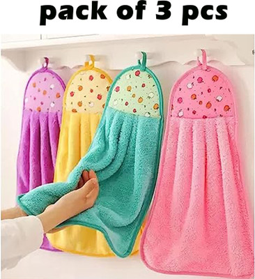 ADIYAL Hanging Hand FACE Towel Wash Basin Kitchen Sink /dining towel CLOTHS Multicolor Cloth Napkins(3 Sheets)