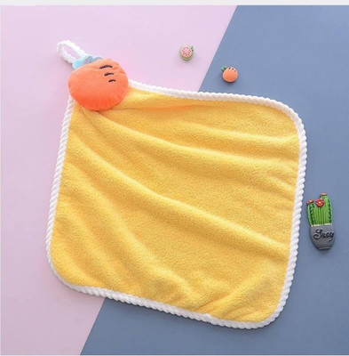 BeddingBajar Cute Kids Cotton Multicolor Super Absorbent Loop Hanging Napkin Hand Towel Multicolor Cloth Napkins(4 Sheets)