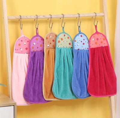 Stylewell Soft Microfiber Hanging Hand Towels For Kitchen & Wash Basin (PACK OF 6) Multicolor Cloth Napkins(6 Sheets)