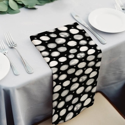 Artzfolio Painted Circles Table Napkin 16 x 16 inch (41 x 41 cms); SET OF 6 PCS Multicolor Cloth Napkins(6 Sheets)