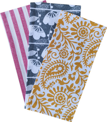Feather Green FG-KTW-01 Multicolor Cloth Napkins(3 Sheets)