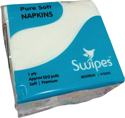 Sample Swipes White Paper Napkins(3 Sheets)