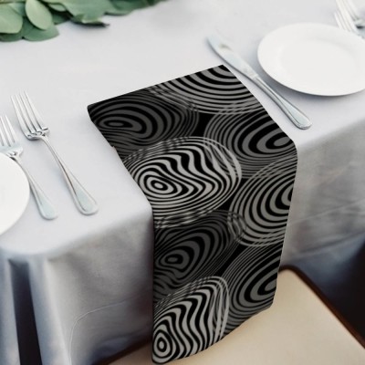 Artzfolio Fashion Circles Table Napkin 16 x 16 inch (41 x 41 cms); SET OF 6 PCS Multicolor Cloth Napkins(6 Sheets)