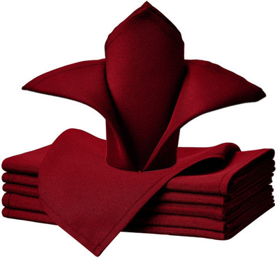 Uniformer UNINAP01 Red Cloth Napkins(6 Sheets)