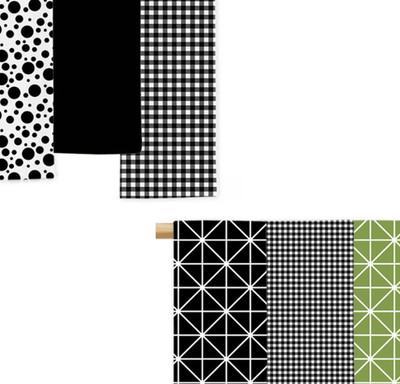 Feather Green FG-TWEL-KT-03 Multicolor Cloth Napkins(6 Sheets)