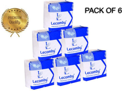 lecomby Lec-6 Blue Paper Napkins(6 Sheets)