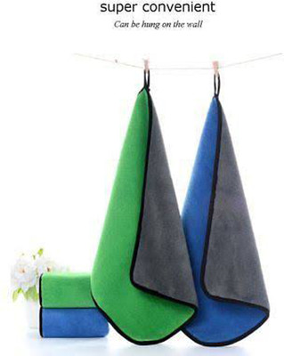 Shreejee Pack of 2 Multi-Purpose Thick & Soft Dual Sided Cleaning Towel MCT30x2.334 Scrub Sponge(Regular)