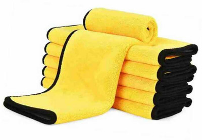WebDealz Pack of 6 Heavy Double Sided Microfiber Cloth for Cleaning MCT30x6.39 Sponge Wipe(Regular)