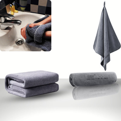YELONA 1 Pcs Microfiber Cloth/Towel/Napkin for Car Bike Washing & Cleaning - 60x30 cm Grey Cloth Napkins