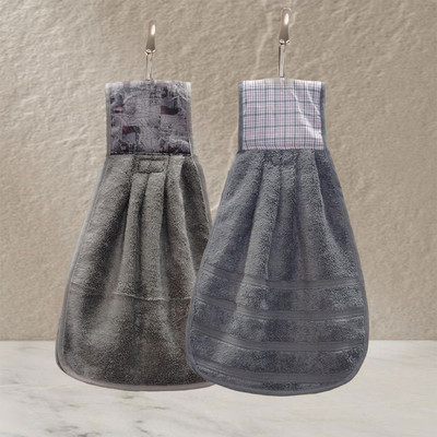 Giza COTTON HTKT_GreyTan Grey Tan Cloth Napkins(2 Sheets)