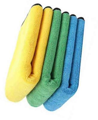 SNAN ICROFIBER CLOTH D22 PO3 9 Red, Yellow, Black, Grey Cloth Napkins(3 Sheets)