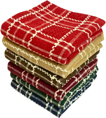 Heartmia Modern Striped Multicolor Cloth Napkins(6 Sheets)