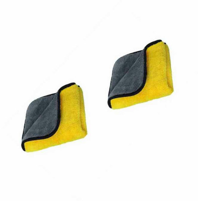 SNAN ICROFIBER CLOTH D70 PO2 9 YELLOW AND GREY Cloth Napkins(2 Sheets)