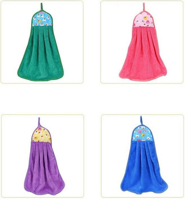 ANSH Cleaning Cloth, Coral Dishcloth, Washing Dry Towel Wipe Kitchen and Bathroom Multicolor Cloth Napkins(3 Sheets)