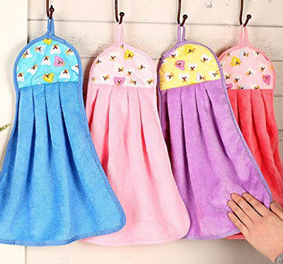 ADIYAL Napkin Chapati Roti/cloth,wiping,mirror cleaning Wash Basin Kitchen Sink dining Multicolor Cloth Napkins(4 Sheets)
